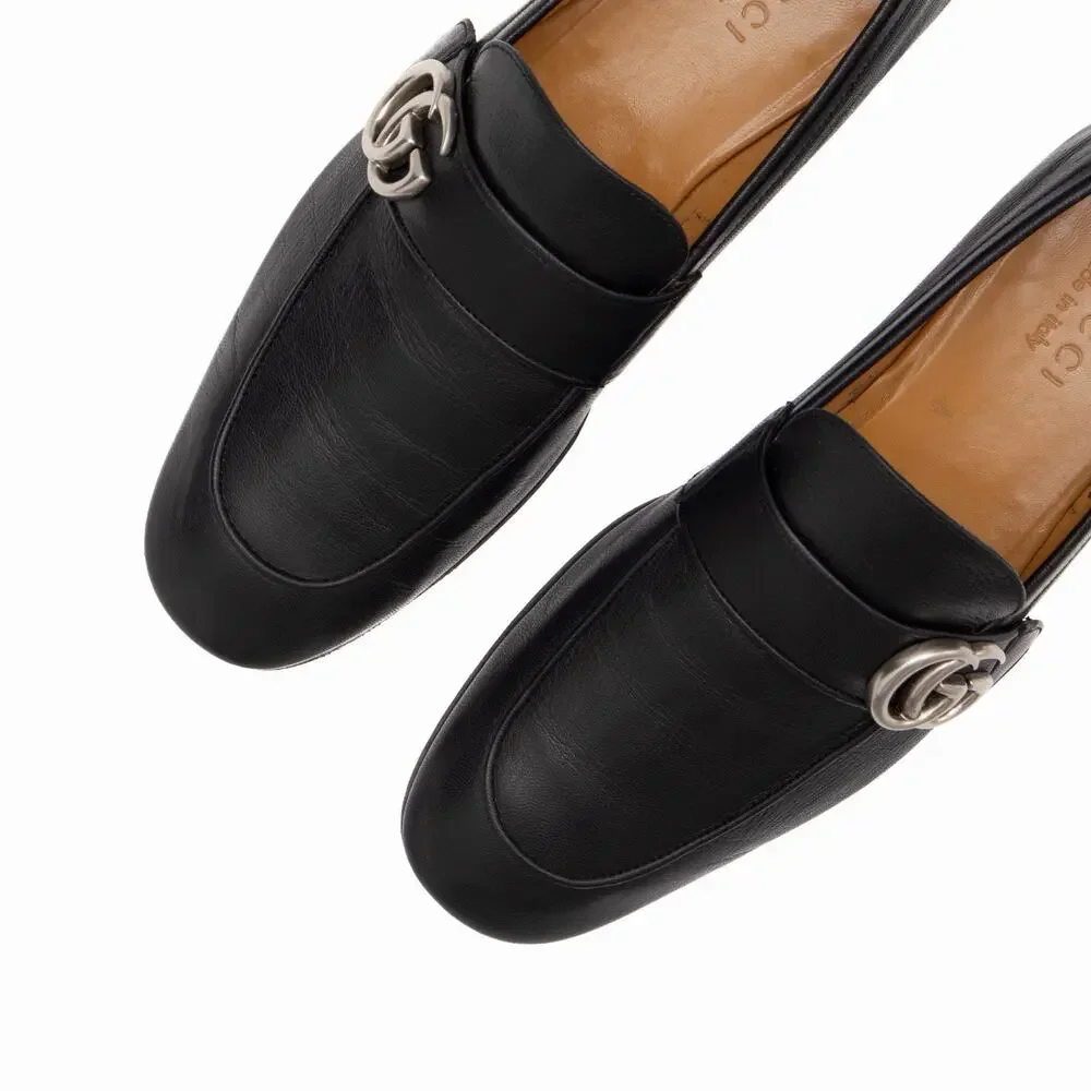 1.2k.$ GUCCI 450853 Men’s GG Marmont Loafers in Black Leather 41.5 EUR US 8.5